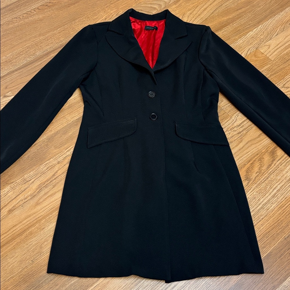 Vintage Courtenay elegant black long sleeve button-up blazer. Size M.
